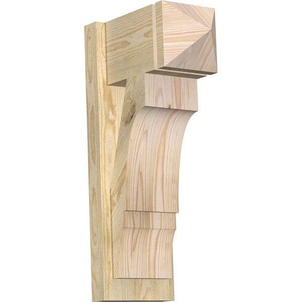 Ekena Millwork Balboa Arts & Crafts Rough Sawn Outlooker, Douglas Fir, 8"W x 14"D x 26"H OUT08X14X26BOA03RDF - main